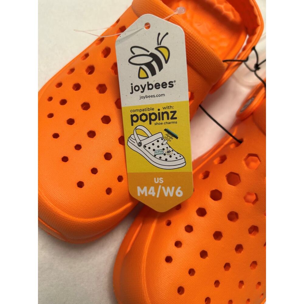 NWI Joybees Active Clog Game Day Orange Women’s 6 / Men’s 4 Lightweight EVA - Picture 3 of 12